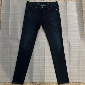 AG Adriano Goldschmied Dark Blue Super Skinny Ankle Jeans